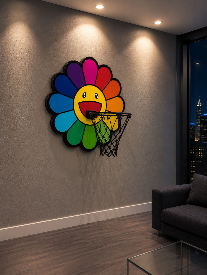 Flower Wall Art Mini Hoop
