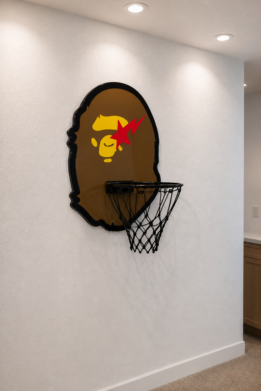 Ape Head Wall Art Mini Hoop