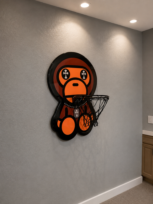 Monkey Wall Art Mini Hoop