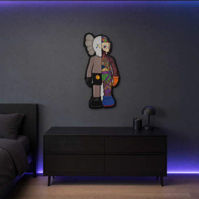 Anatomy Wall Art - bedroom LED scene