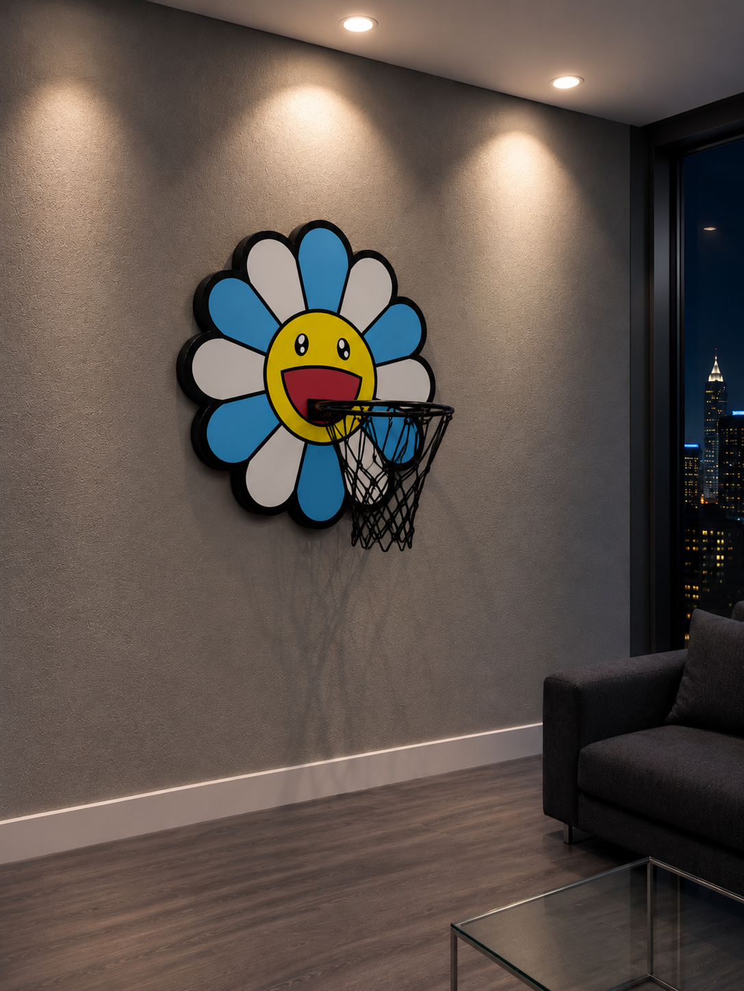Flower Wall Art Mini Hoop