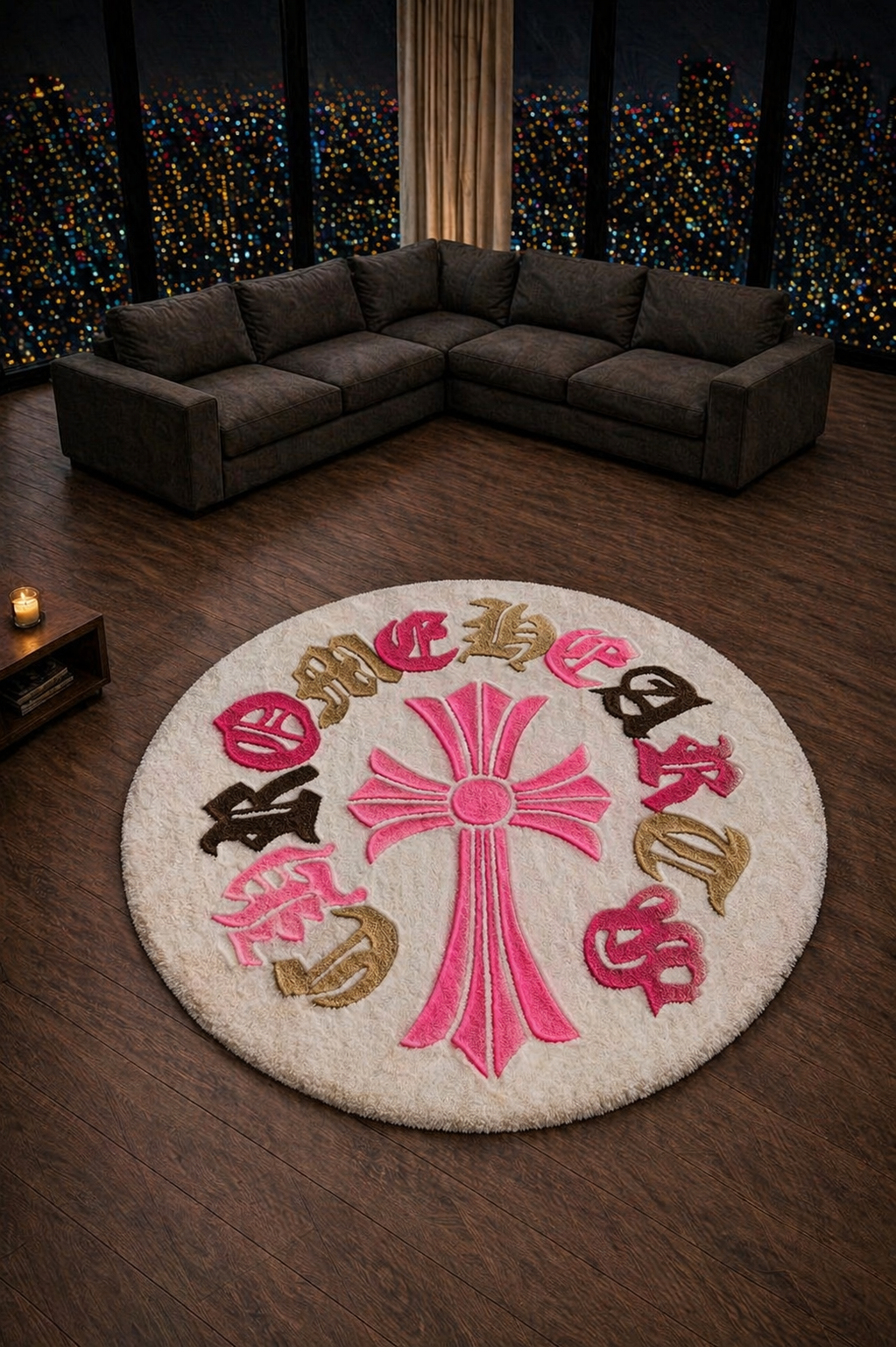 Circle Cross rug