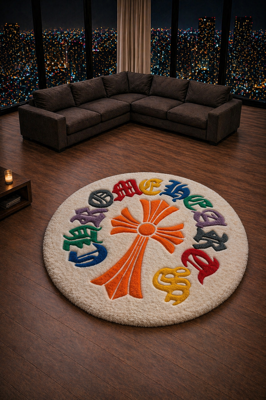 Circle Cross rug