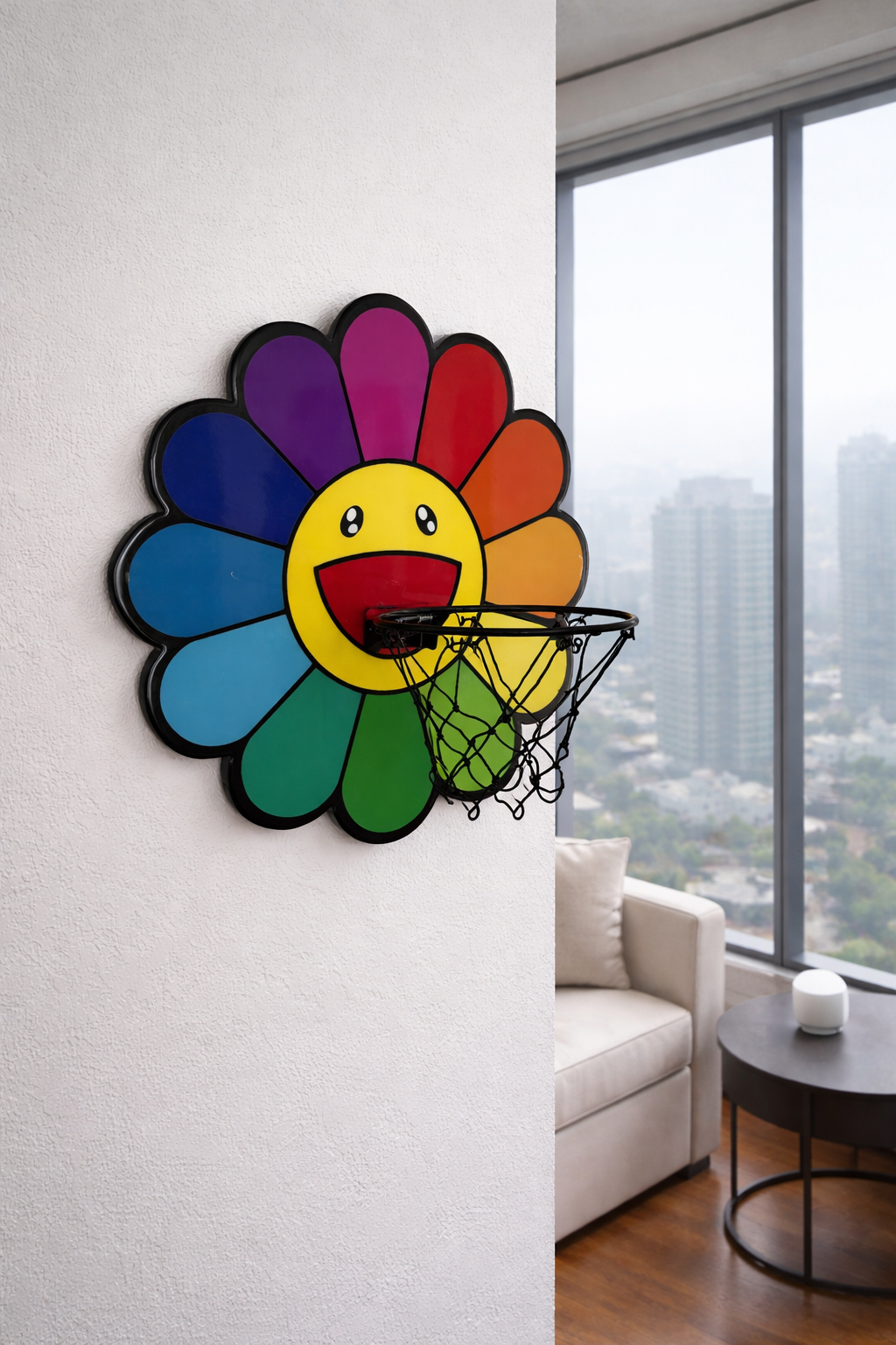 Flower Wall Art Mini Hoop