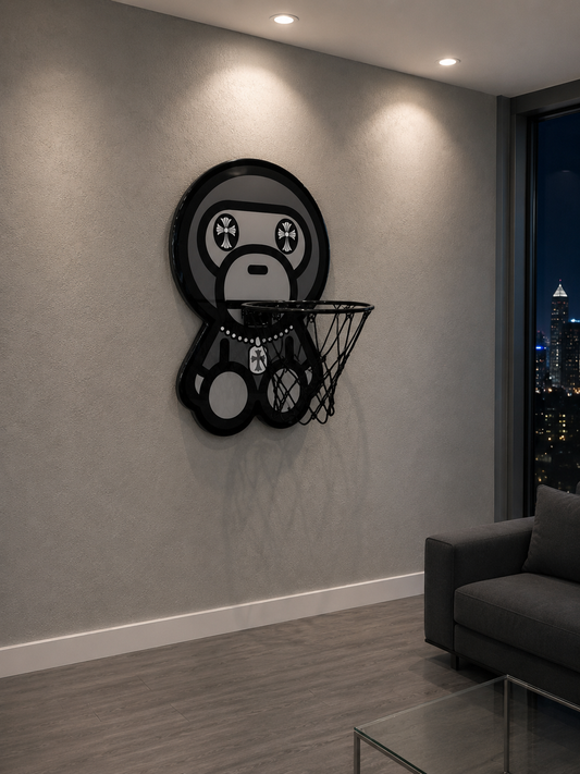 Monkey Wall Art Mini Hoop