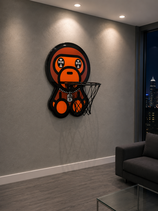 Monkey Wall Art Mini Hoop
