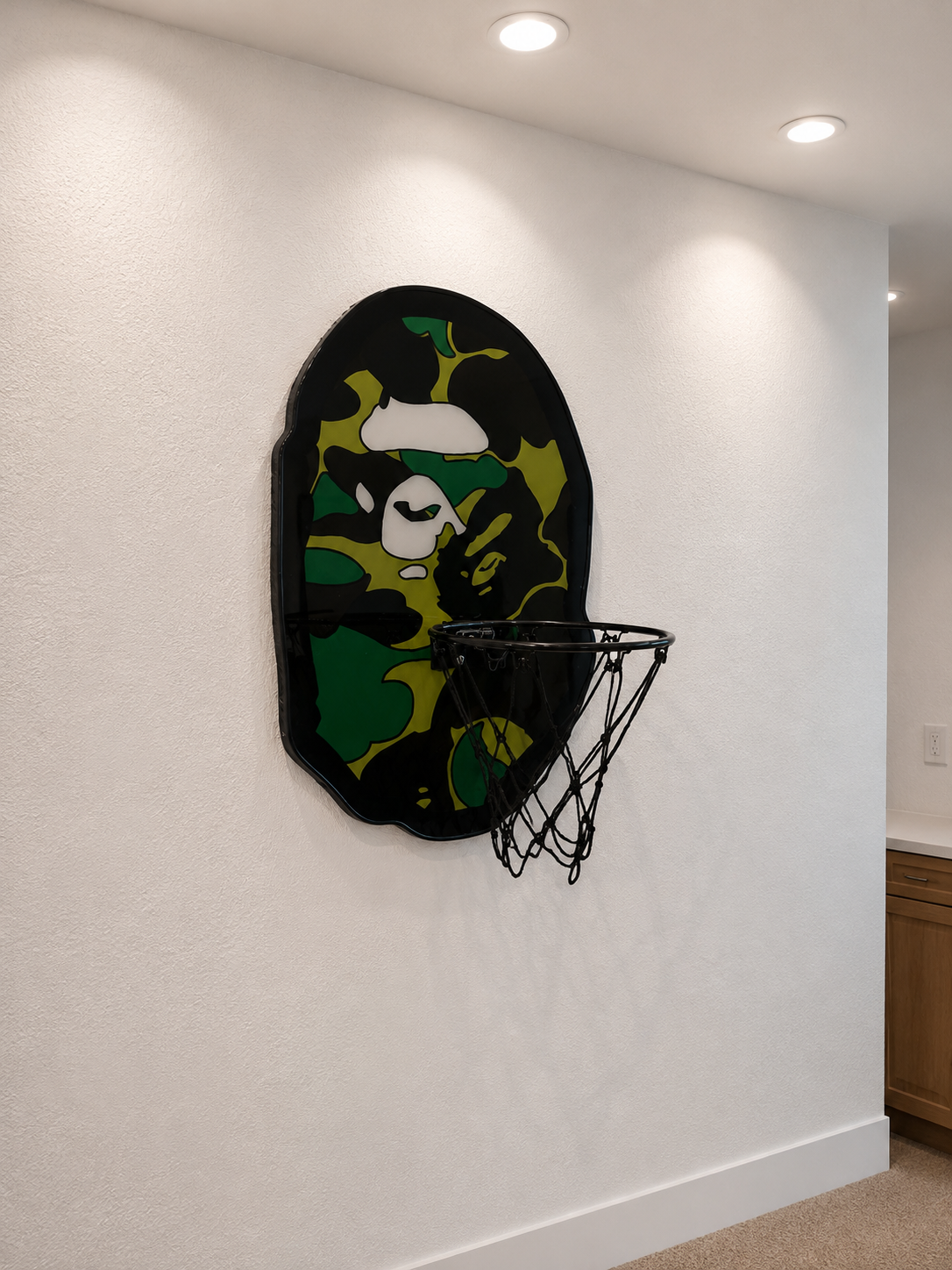 Ape Head Wall Art Mini Hoop