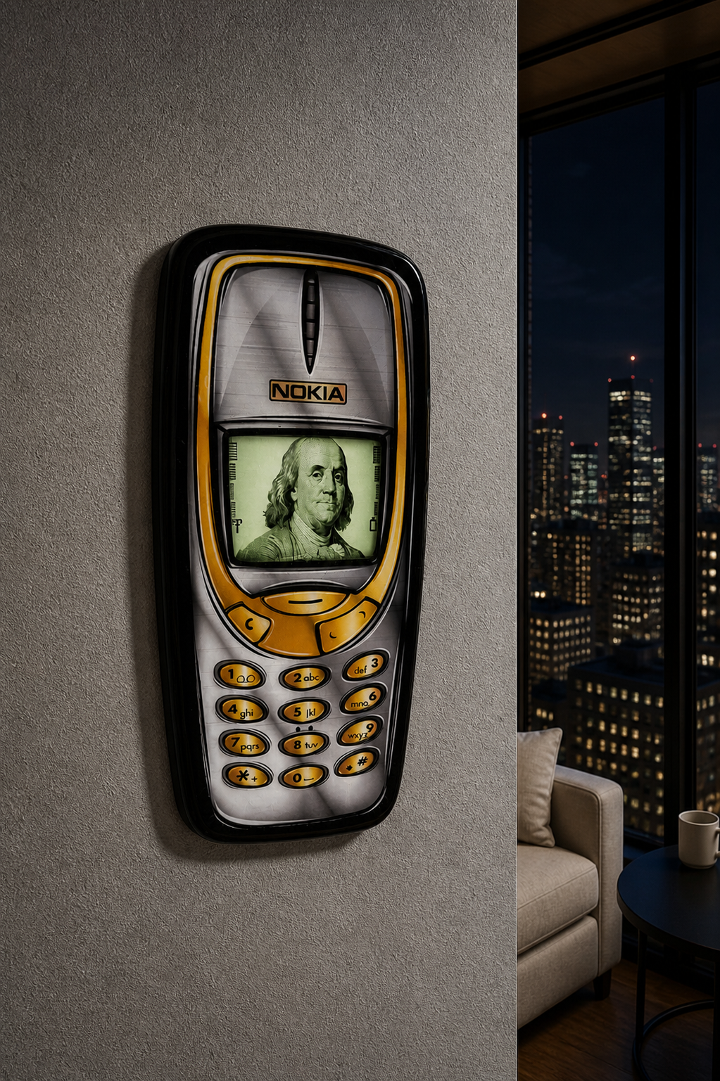 Money Phone Wall Art
