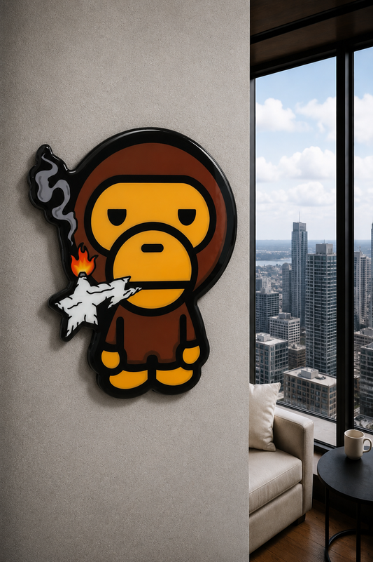 Ape Smoke Wall Art