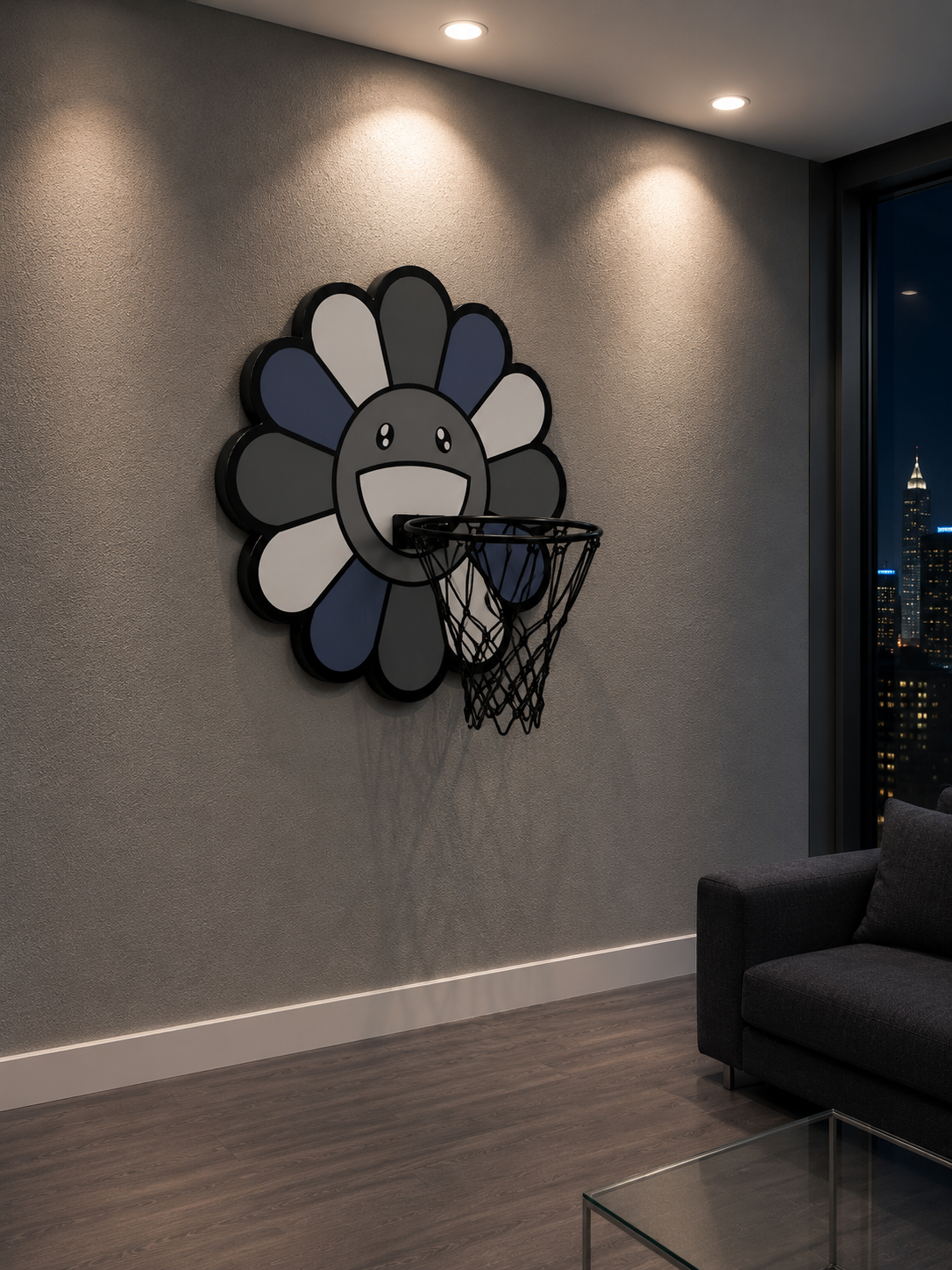 Flower Wall Art Mini Hoop