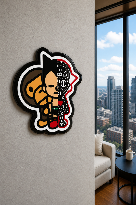Split Character Wall Art