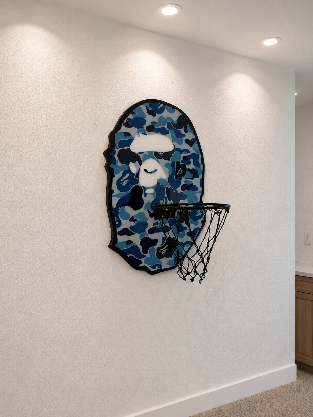 Ape Head Wall Art Mini Hoop