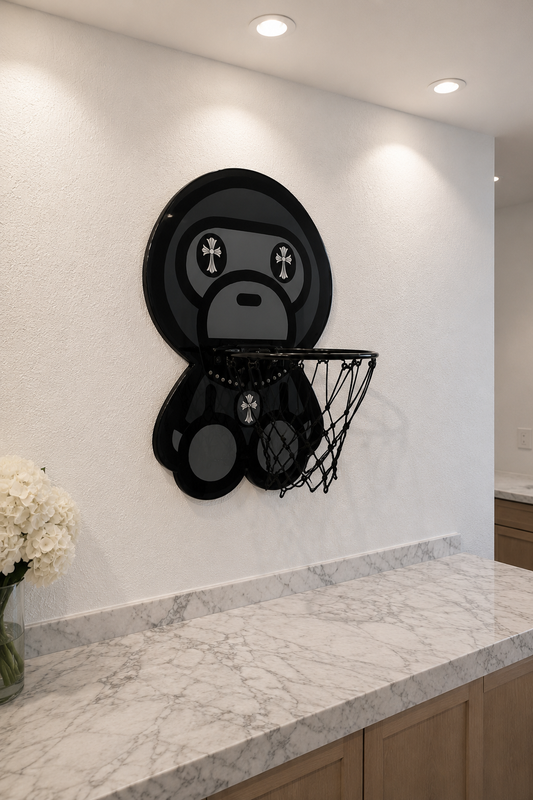 Monkey Wall Art Mini Hoop