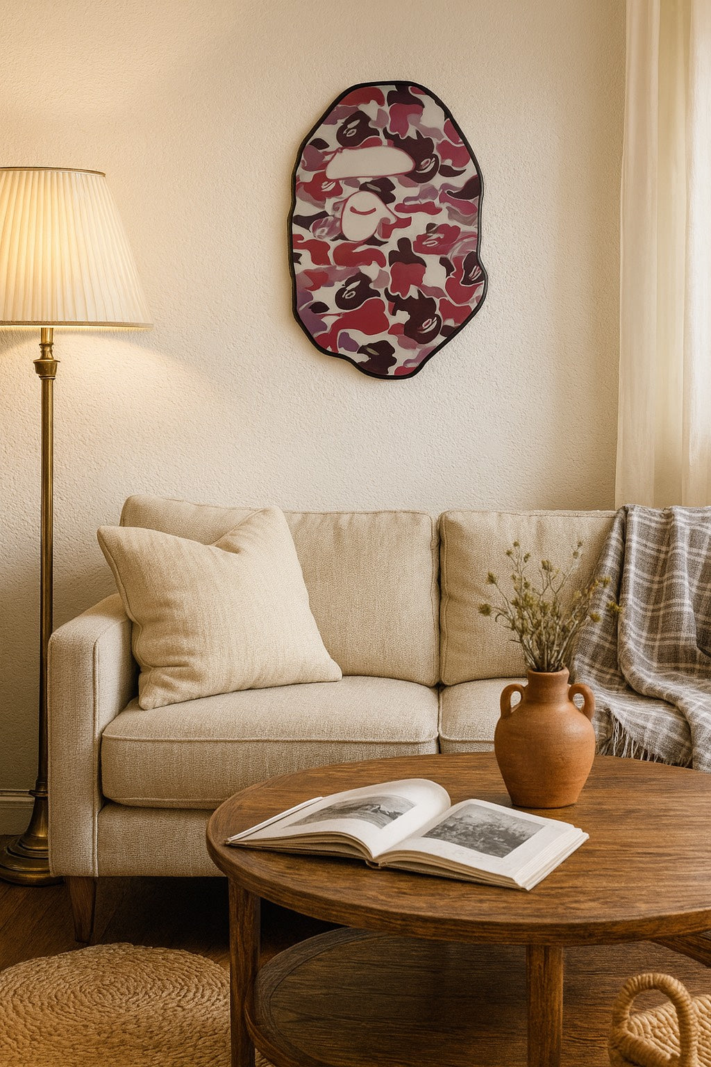 Camo Ape Head Wall Art