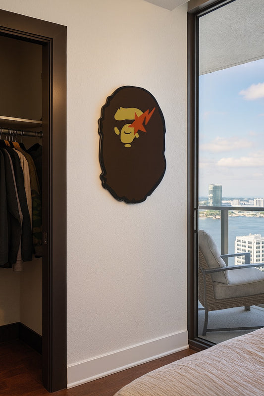 Camo Ape Head Wall Art