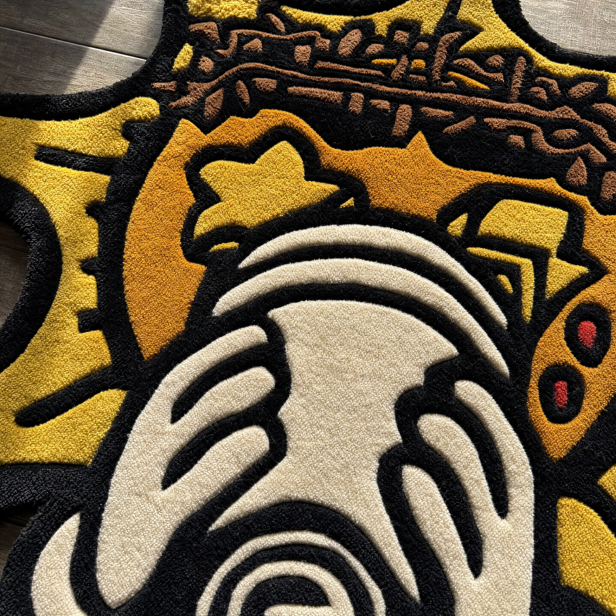 Glo Gang Rug 1 - close-up texture detail