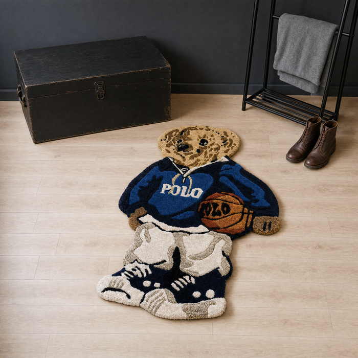 Polo Rug - closet scale shot