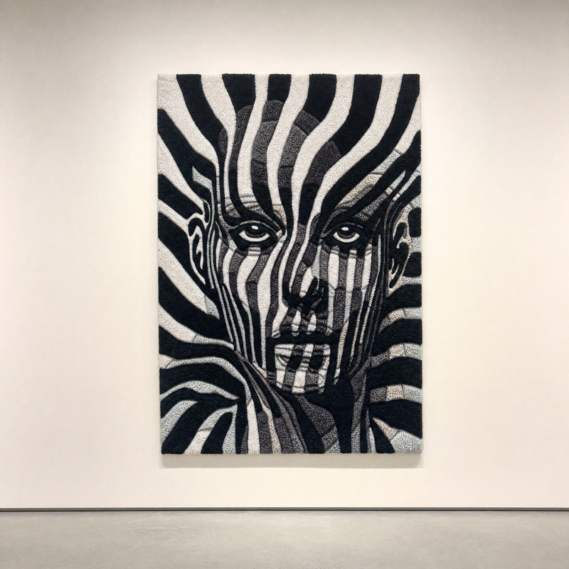 Phantom Rug - museum wall display