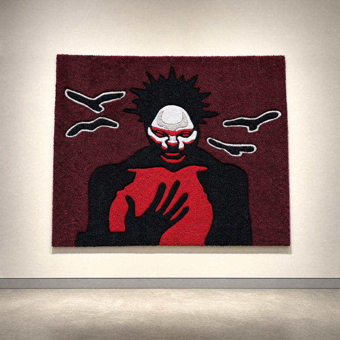 Interlinked Rug - museum wall display
