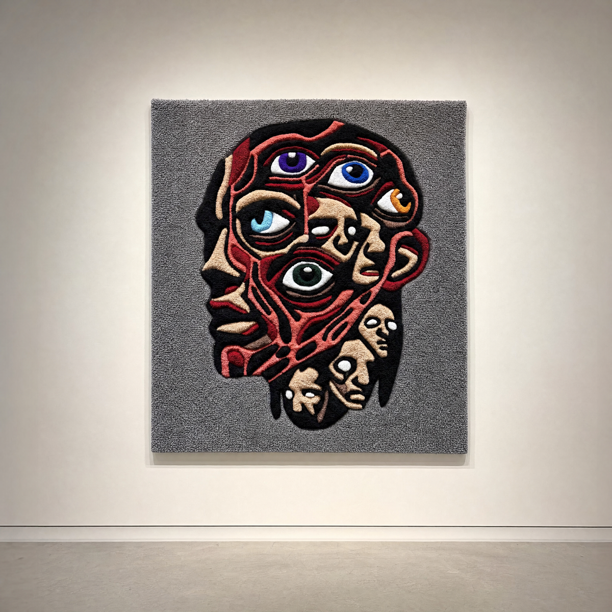 Omniscient Rug - museum wall display