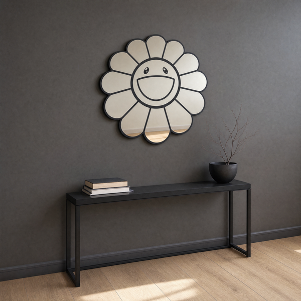 Flower Mirror - three-quarter angle