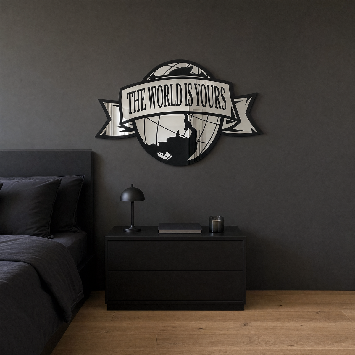 World Is Yours Mirror - bedroom scene anchor