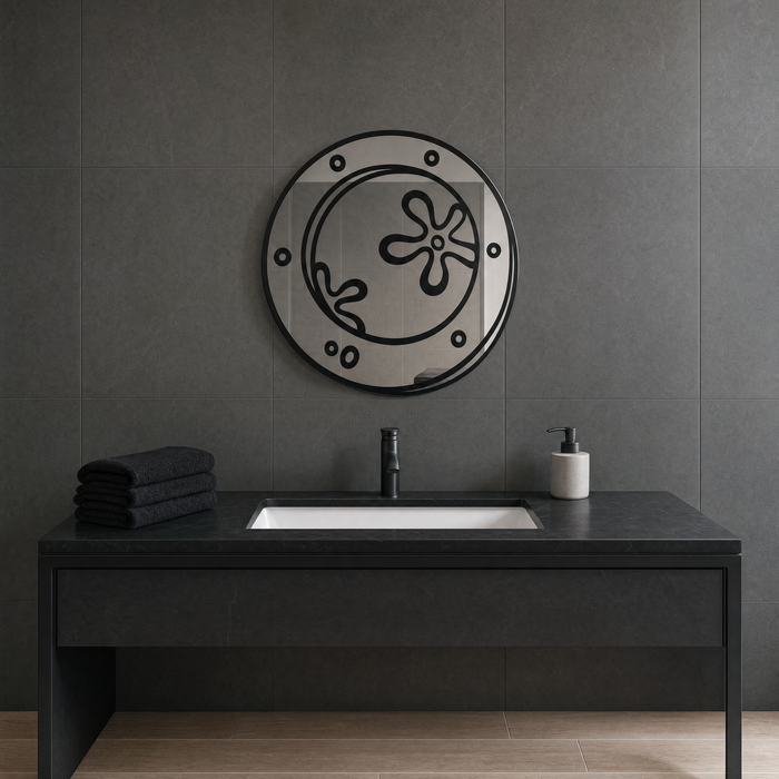 Bikini Bottom Mirror - bathroom vanity anchor