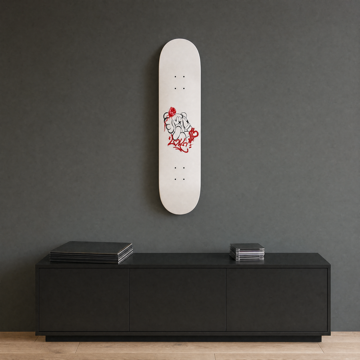 Graffiti Skateboard - media console scene