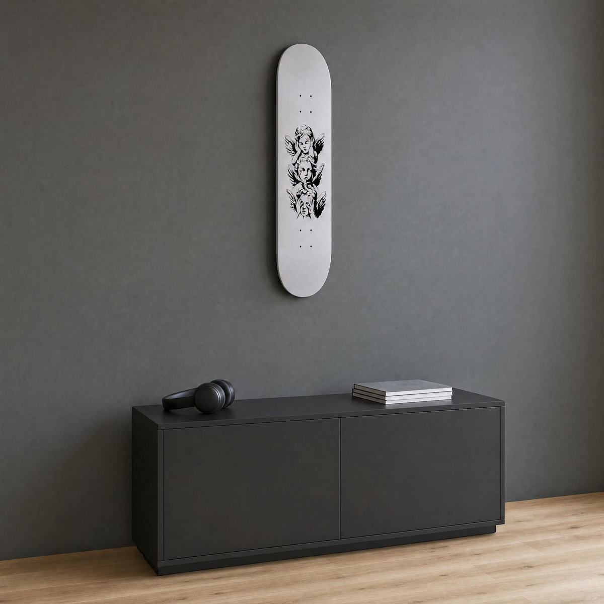 Angels Skateboard - three-quarter angle