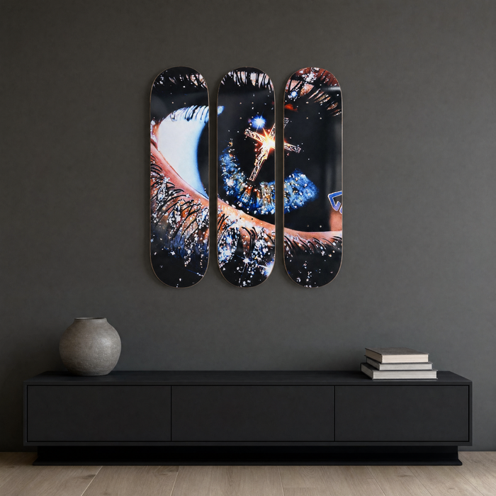 Eye Cross Skateboard Set - console scene