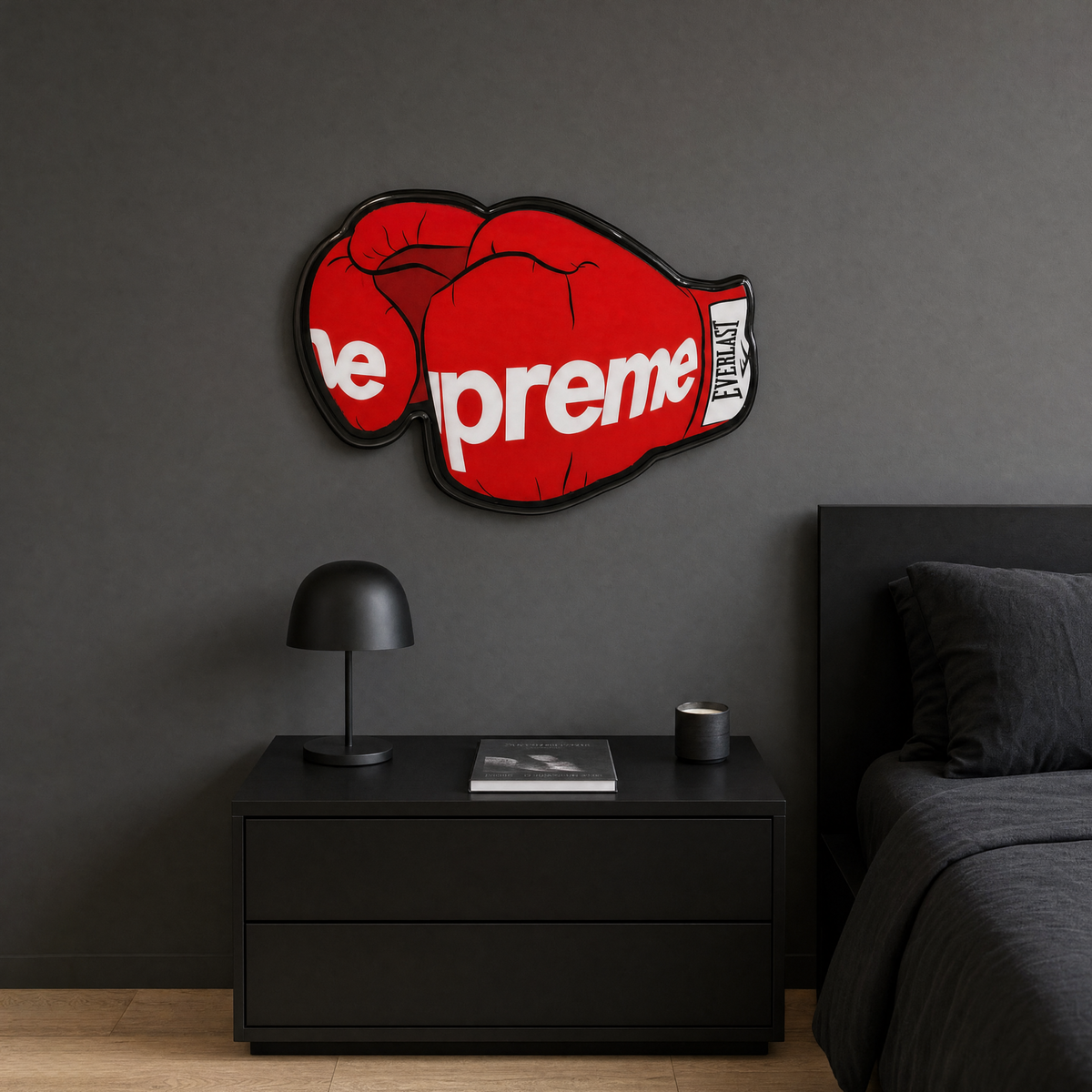 Gloves Wall Art - bedroom scene