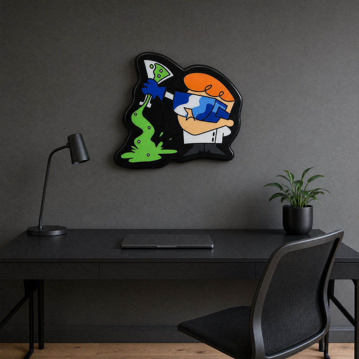 Lab Wall Art - home office scene