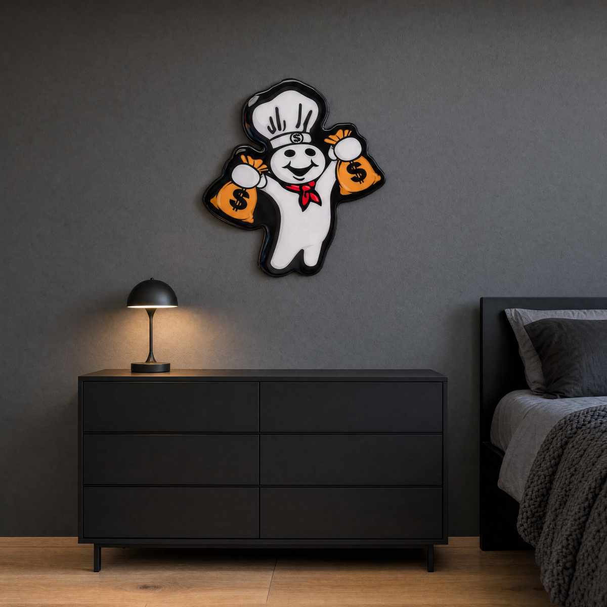 Dough Boy Wall Art - bedroom scene