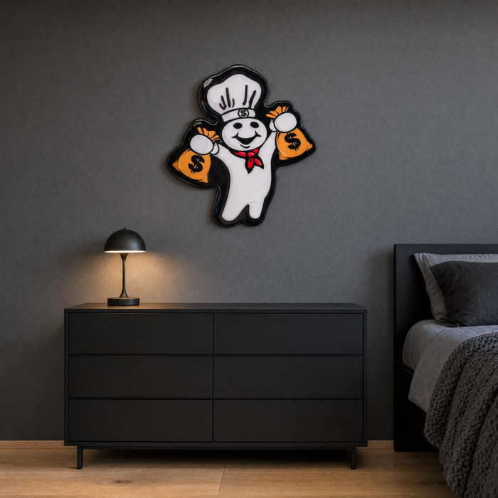 Dough Boy Wall Art - bedroom scene