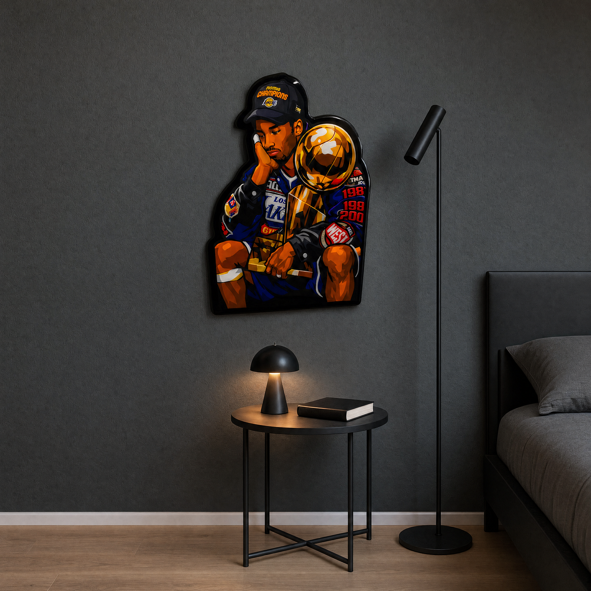 Kobe Wall Art - bedroom corner scene