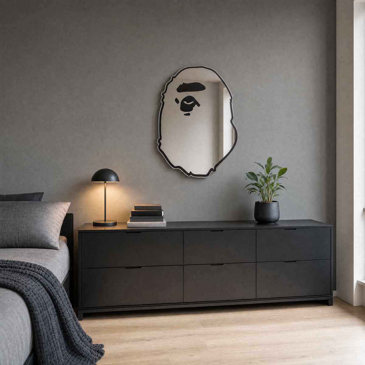 Ape Mirror - three-quarter angle